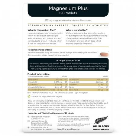 Magnesium Plus, Healthspan Elite, 120 tablets [1]