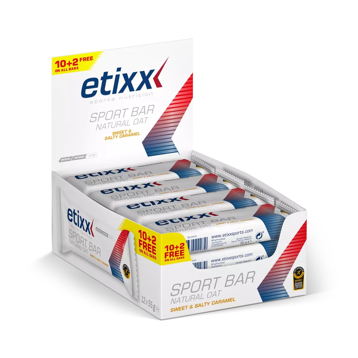 Natural Oat bar, Etixx, 12 x 55 g [1]