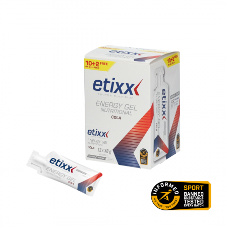 Energy (carbohidrati) - Nutritional energy gel, Etixx, Cola, 10 x 25 ml