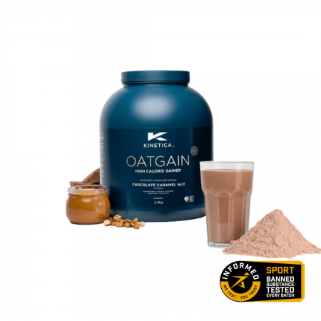 Carb+protein shake - OATGAIN Chocolate Caramel Nut, Kinetica, 2,4 kg