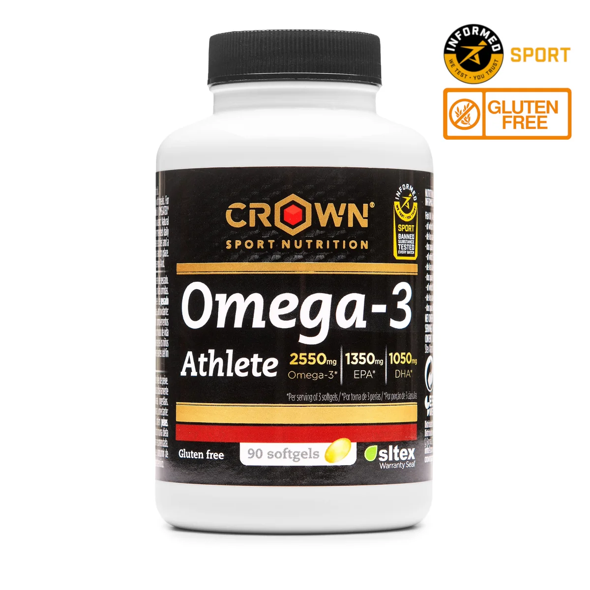 Omega-3 - Omega-3 Athlete, 90 capsule moi, Crown Sport Nutrition