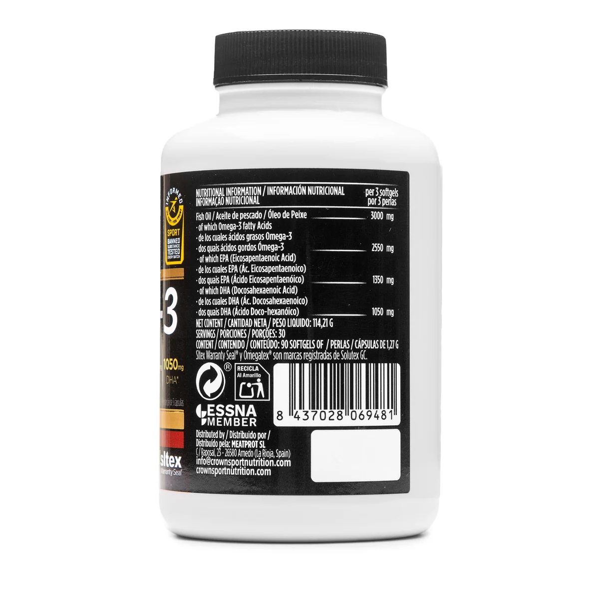 Omega-3 Athlete, 90 capsule moi, Crown Sport Nutrition [2]