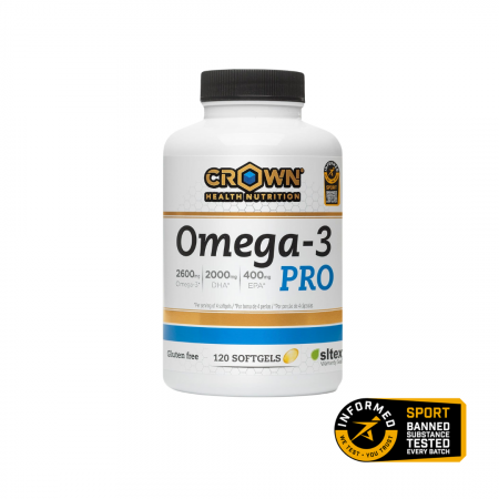 Omega-3 (EPA/DHA) - Omega 3 PRO Solutex®, Crown Sport Nutrition, 120 softgels