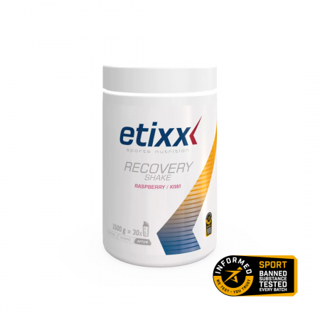 Refacere post-efort - Recovery Shake Zmeura & Kiwi, Etixx, 1500 g