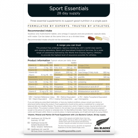Sport Essentials 28‑Day Supply, Healthspan Elite, 28‑Day Supply [1]