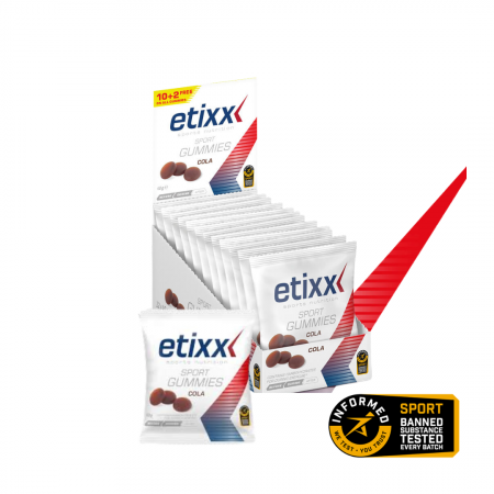 Cu Cofeina - Sport gummies Cola, Etixx, 12 x 40 g