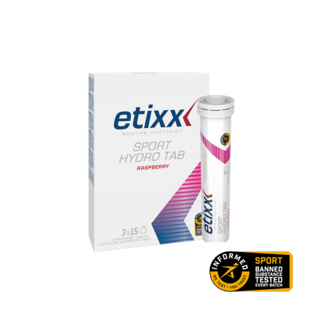 Electroliti - Sport hydro tabs Raspberry, Etixx, 3 x 15 tablete