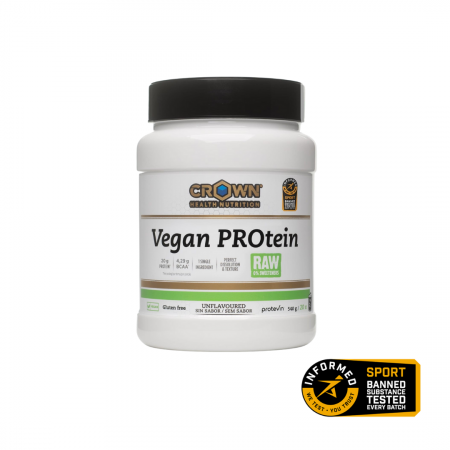 Proteine – Shake - Vegan PROtein RAW Unflavoured, Crown Sport Nutrition, 540 g (20 porții)