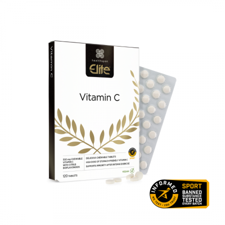Vitamina C - Vitamin C 500mg, Healthspan Elite, 120 tabs