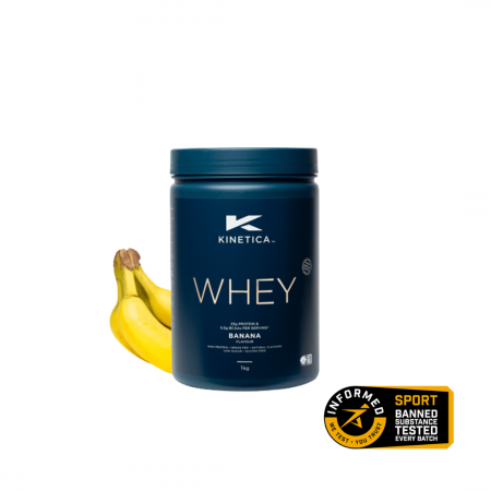 Whey Concentrate - Whey Protein Banana, Kinetica, 1 kg