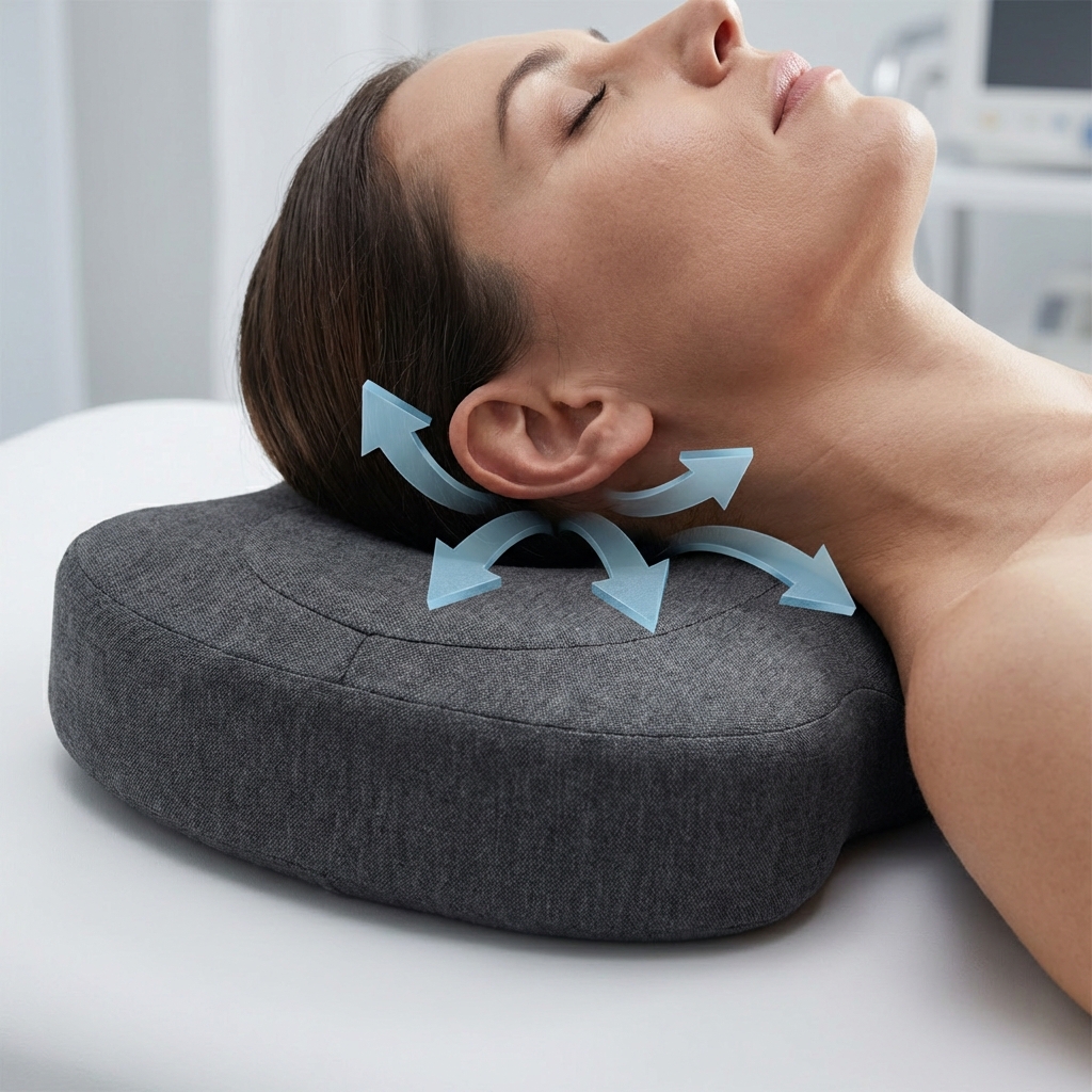 Susținerea zonei cervicale cu perna pentru ureche Back Care S16
