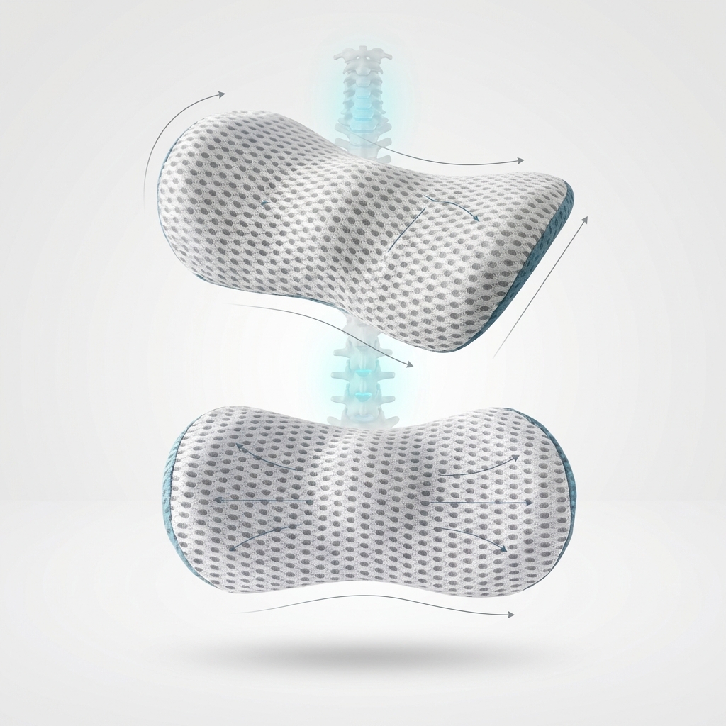 Detaliu suplimentar al setului ergonomic lombar și cervical HG ProLine S12
