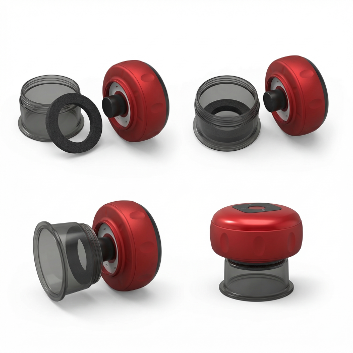 Smart Cupping Pro™ – Dispozitiv Inteligent de Masaj cu Ventuze, Încălzire și Vacuum Controlat pentru Relaxare Musculară și Recuperare [3]