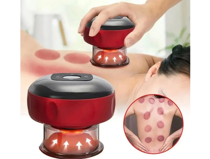 Smart Cupping Pro™ – Dispozitiv Inteligent de Masaj cu Ventuze, Încălzire și Vacuum Controlat pentru Relaxare Musculară și Recuperare [5]