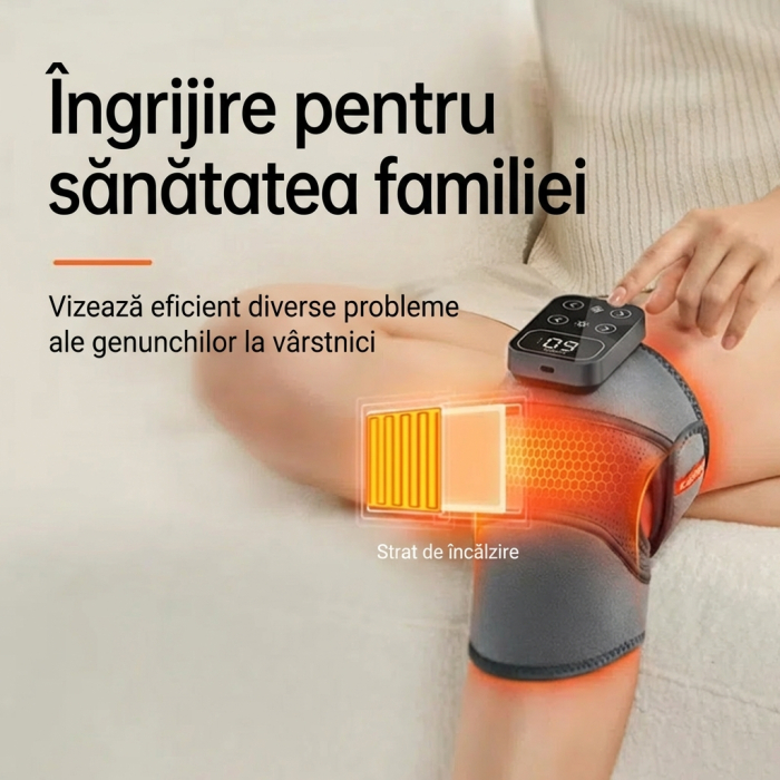 Orteza genunchi cu incalzire si masaj pentru dureri si recuperare [5]