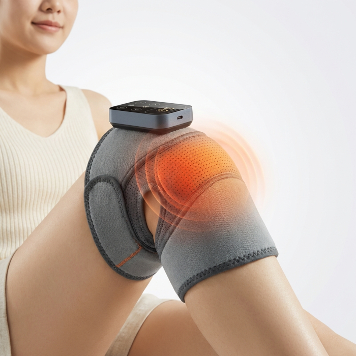Orteza genunchi cu incalzire si masaj pentru dureri si recuperare [2]