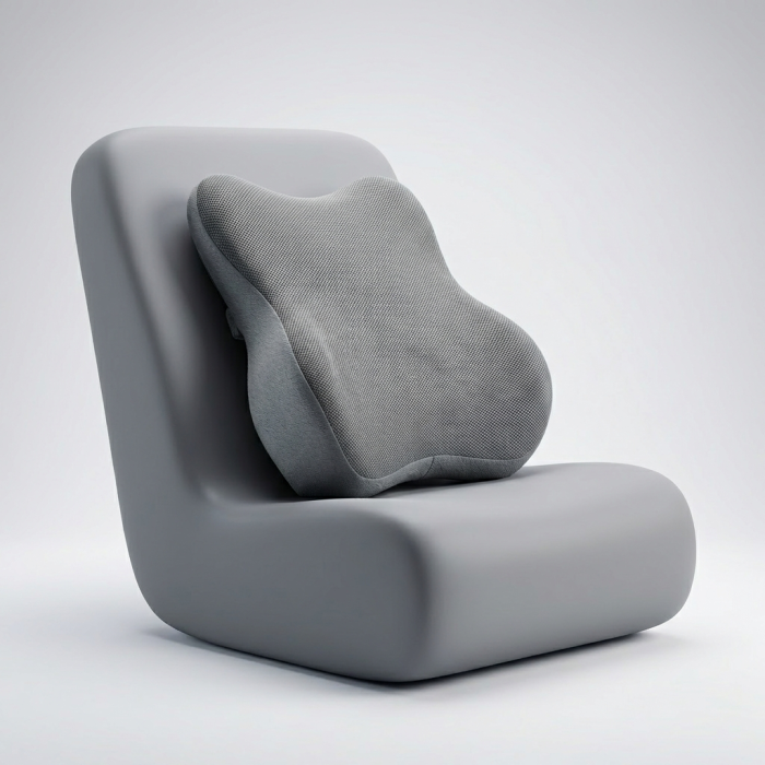 Pernă Lombară Ergonomică din Memory Foam cu Mesh Respirabil – Suport Spate și Corectare Postură la Birou și Mașină [4]