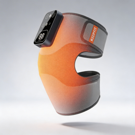 ⭐ KeepFit™ – Terapie Activă - Orteza genunchi cu incalzire si masaj pentru dureri si recuperare