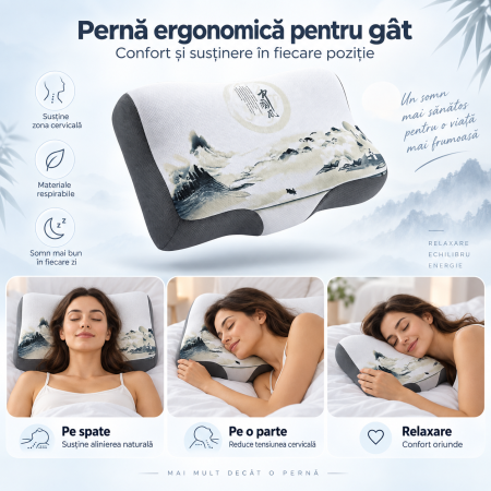 Perna cervicala ortopedica ergonomica pentru somn [1]