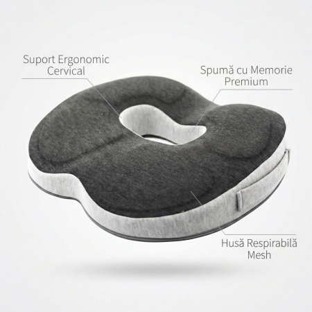 Perna ortopedica tip colac pentru hemoroizi si confort sezut [2]