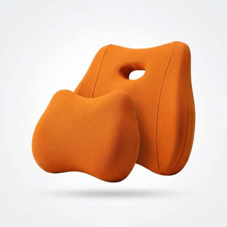 Perne lombare pentru scaun - Set ergonomic pentru spate si gat confort zilnic birou