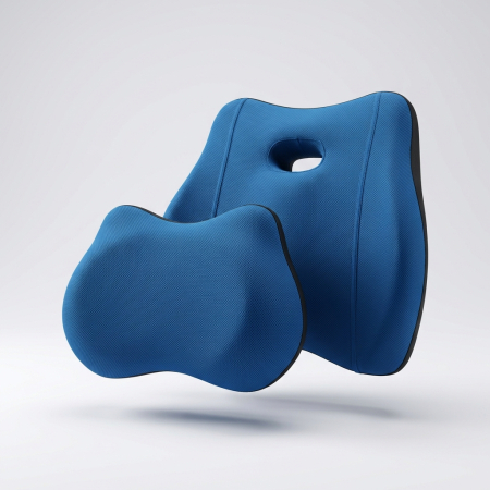 Perne lombare pentru scaun - Set ergonomic lombar si cervical pentru sustinere spate si gat