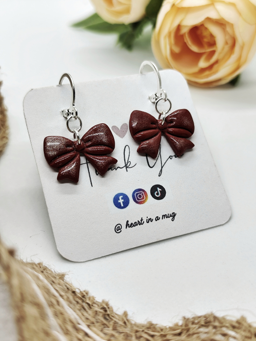 Cercei Fundițe burgundy [2]