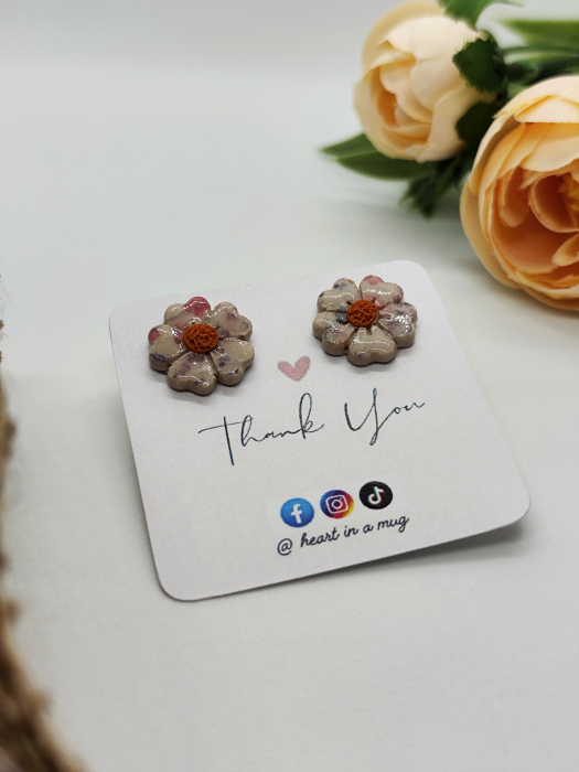 Cercei Flower peach [2]