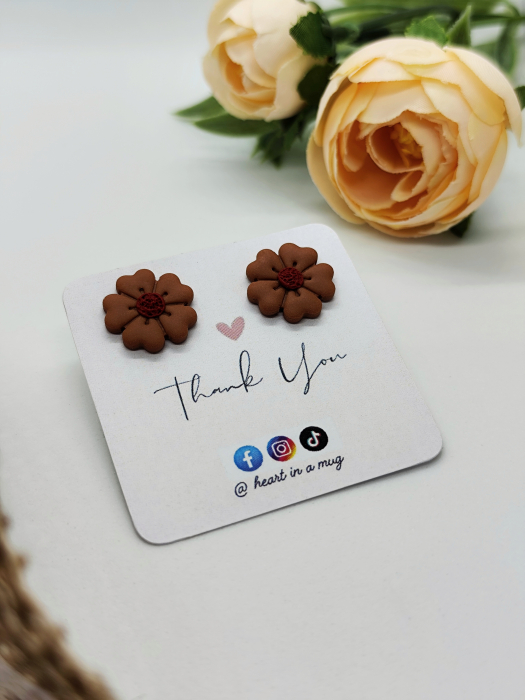 Cercei Flower caramel [2]