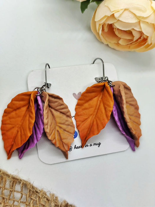 Cercei Leafy Beige [2]