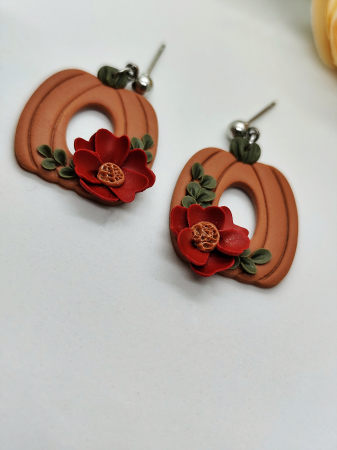 Cercei floral pumpkin [2]