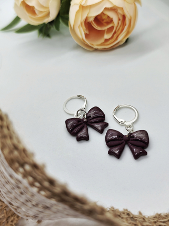 Cercei & coliere - Cercei Fundițe purple