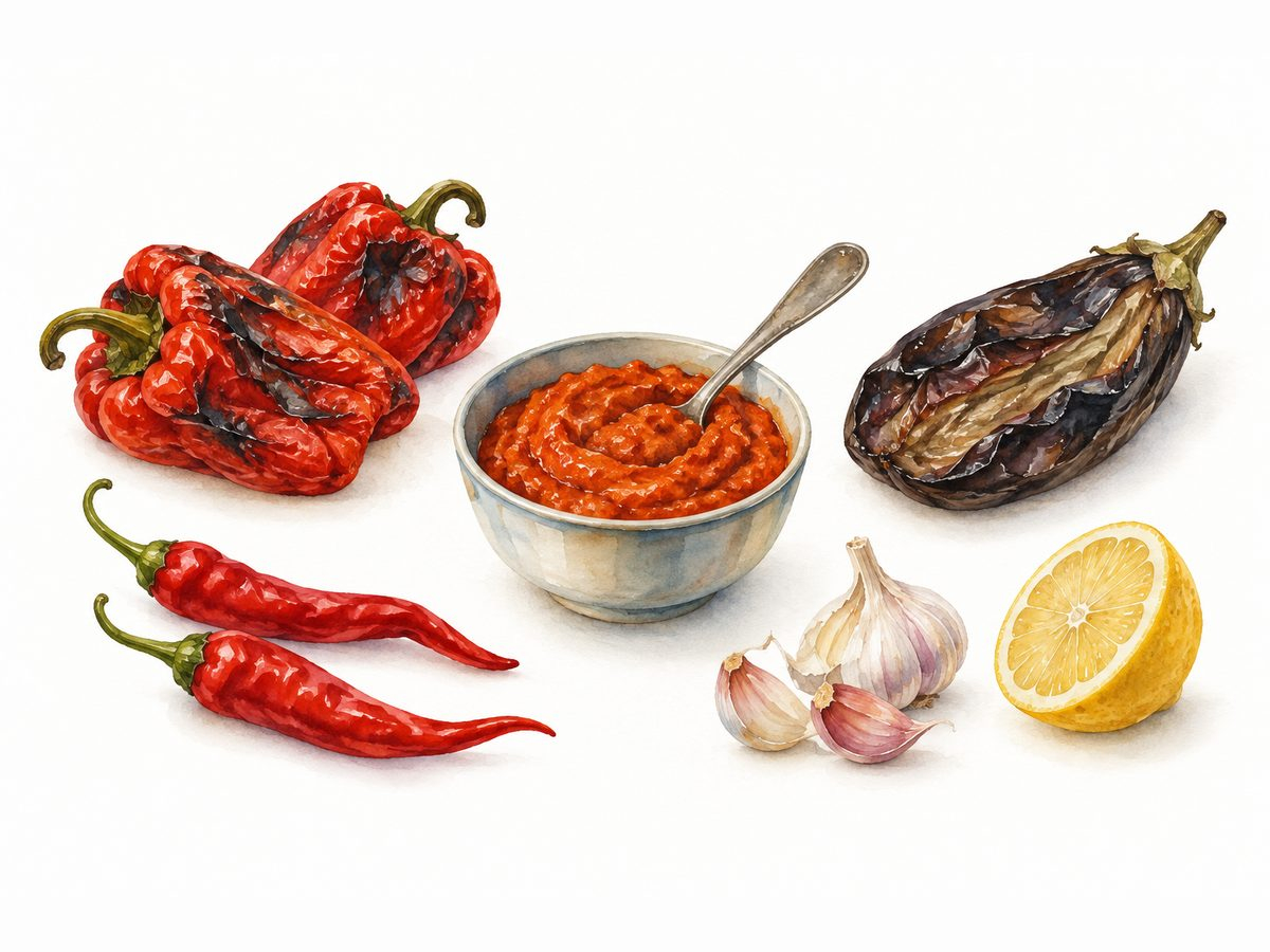 Ajvar iute: pasta balcanică de ardei copt