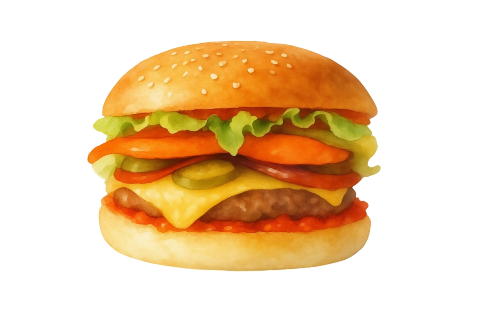 Burger Picant cu Cheddar: Rețetă