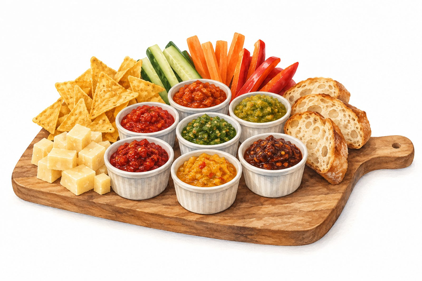 Platou Tapas cu Mash-uri Picante: Rețetă