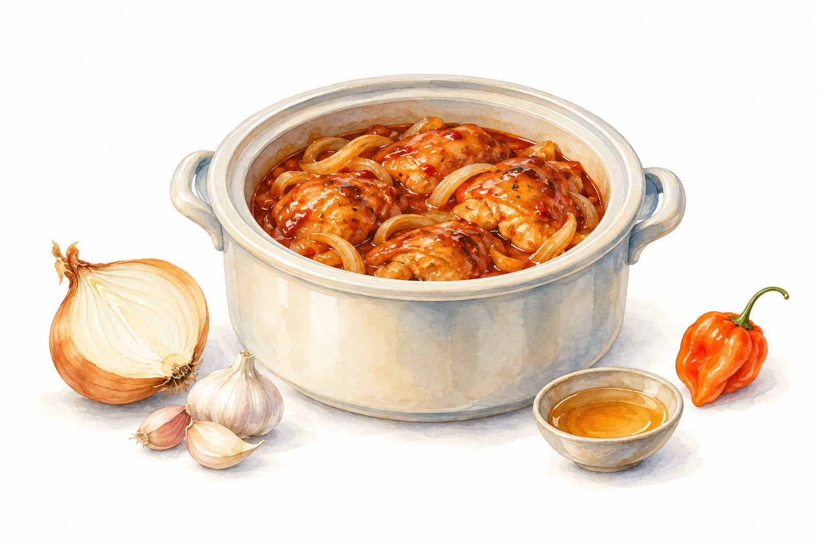 Pui la Slow Cooker Picant: Rețetă