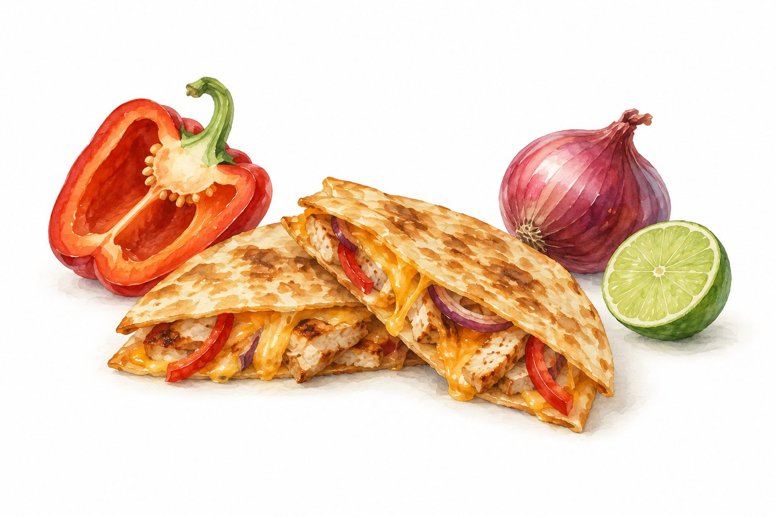 Quesadilla Picantă cu Pui: Rețetă