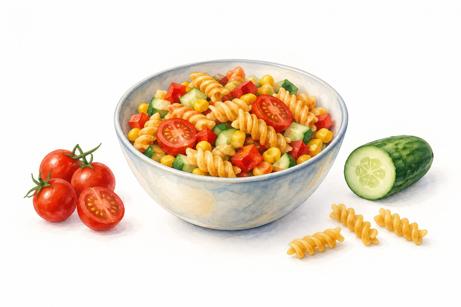Salată de Paste Reci cu Sriracha: Rețetă