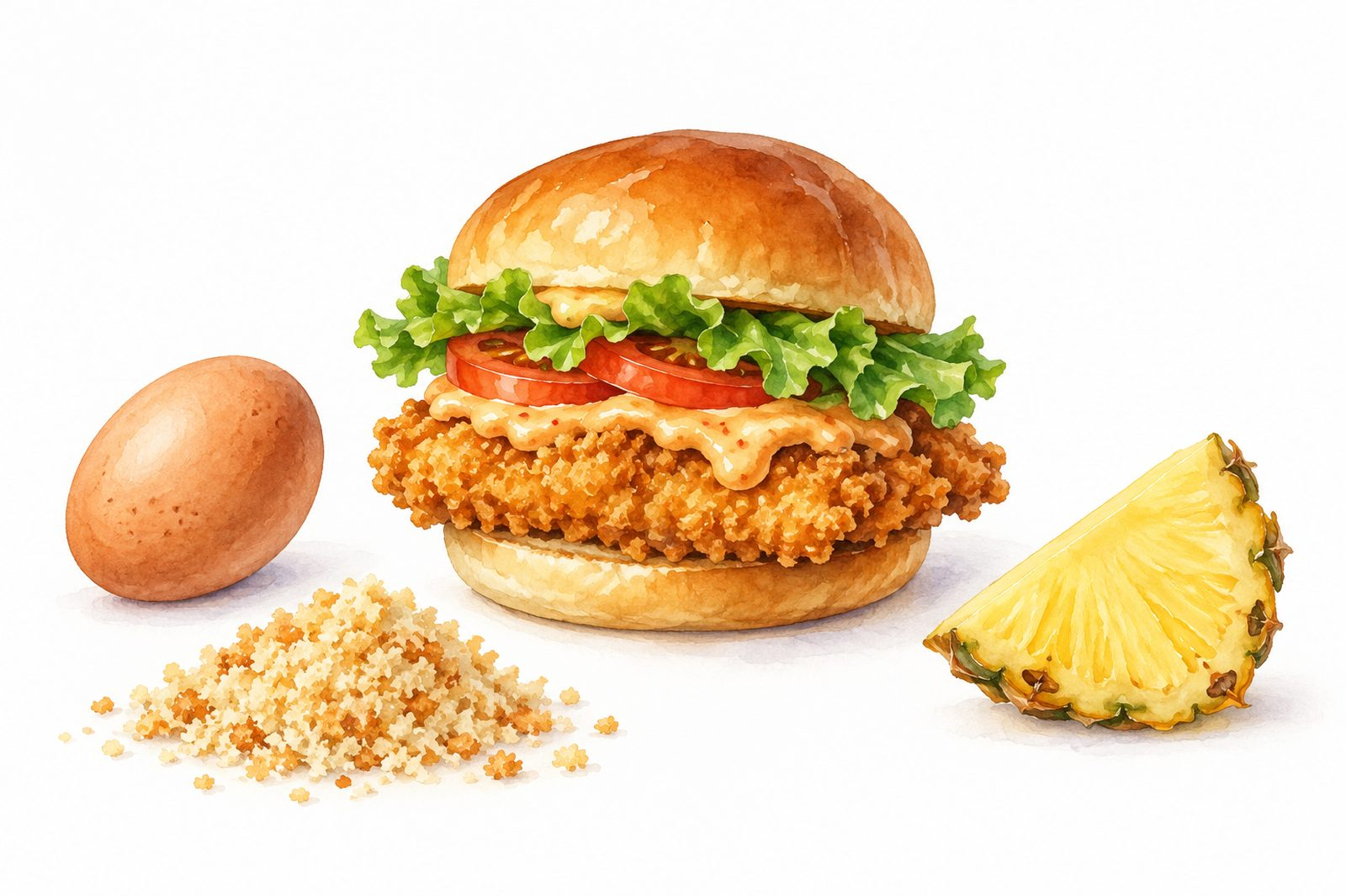 Sandwich cu Pui Crispy Picant: Rețetă