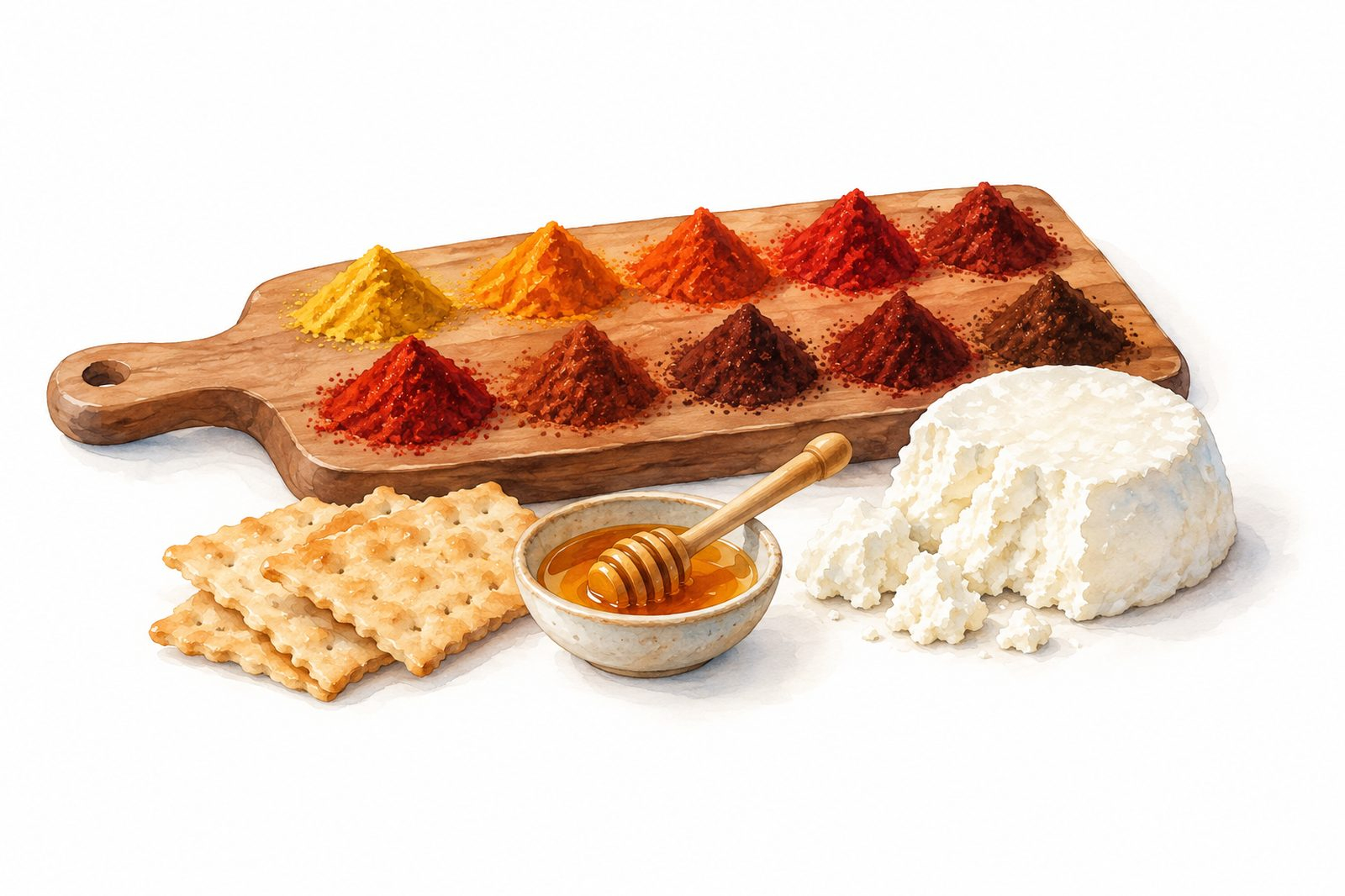 Set Degustare Ardei cu Brânză: Rețetă