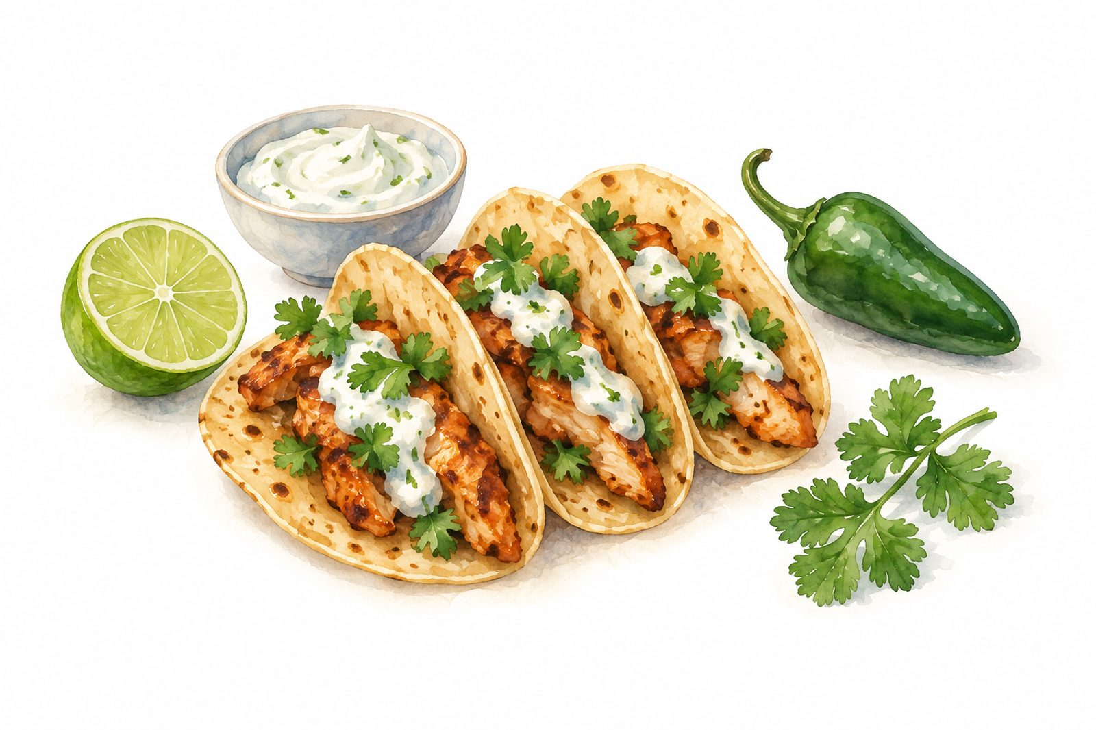 Tacos de Pui Picant: Rețetă
