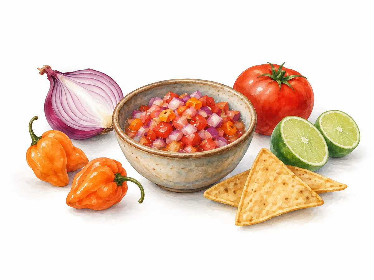 Xnipec: salsa yucatecă de habanero