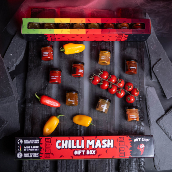 Hot-Chip Set Degustare Paste Chili opt Varietăți 8×35ml [2]