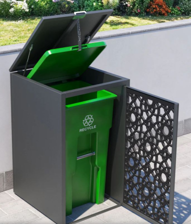 Coșuri gunoi - Coș de gunoi exterior cu mască pentru pubelă (Outdoor Bin Enclosure)