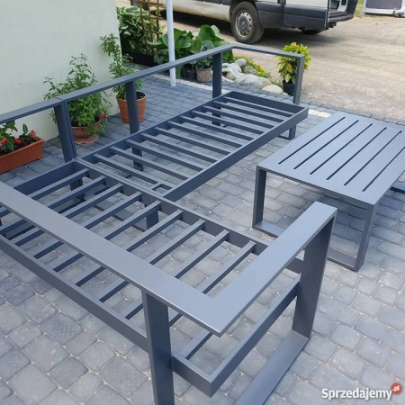 Mese & bănci - Structură metalică pentru mobilier exterior (cadru canapea + masă)