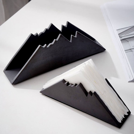 Suporturi & organizare - Suport șervețele metalic „Mountain” – suport servetele design modern minimalist