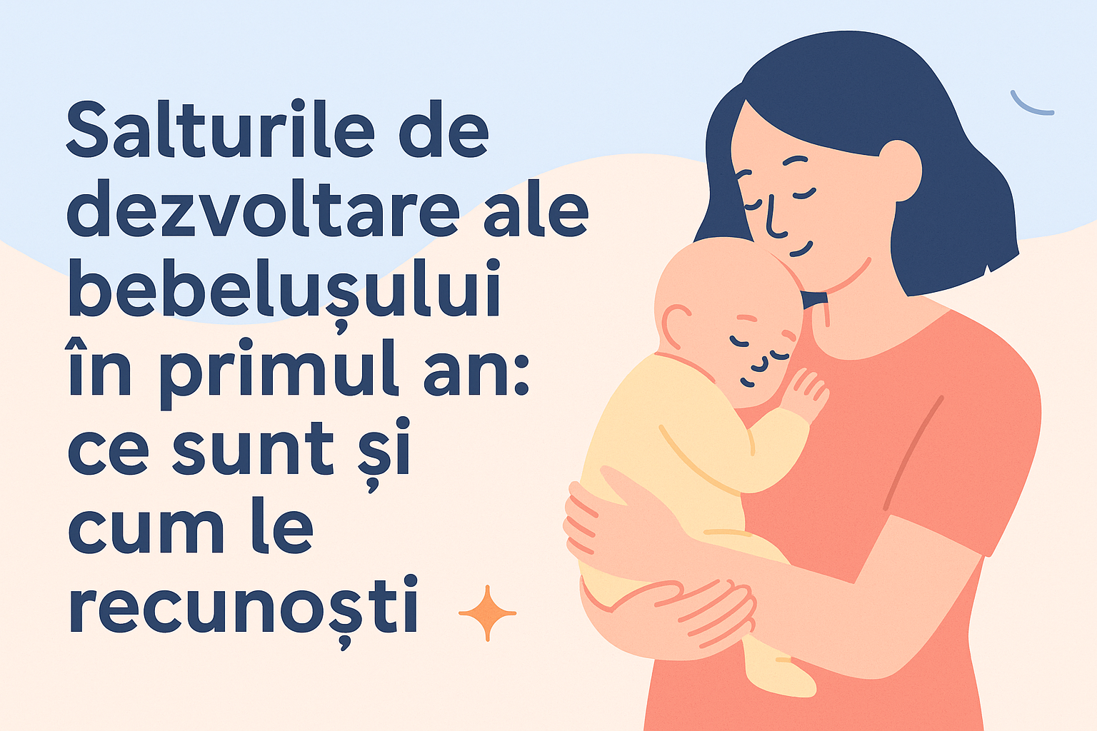 Salturile de dezvoltare ale bebelușului în primul an: ce sunt și cum le recunoști
