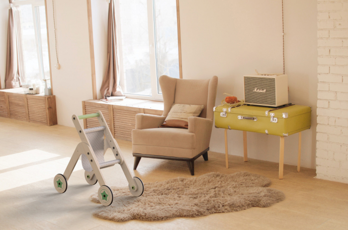 Antepremergator din lemn 2 in 1 mamatoyz carucior pentru papusi - imagine produs HeiBebe.ro [4]