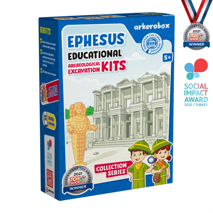 Arkerobox - set arheologic educational si puzzle 3d, efes - biblioteca celsus - imagine produs HeiBebe.ro [5]