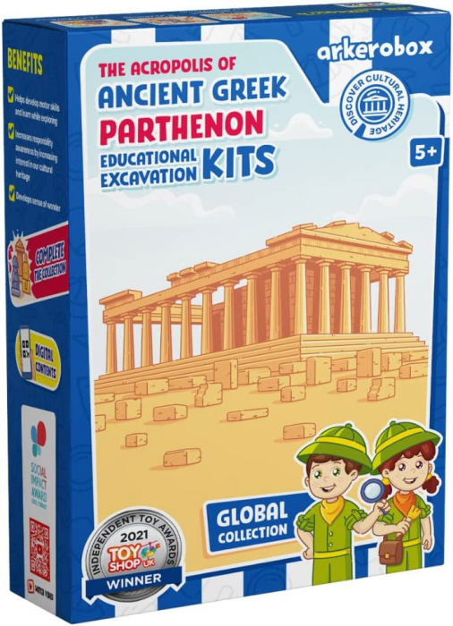 Arkerobox - set arheologic educational si puzzle 3d, grecia antica, parthenon - imagine produs HeiBebe.ro [2]